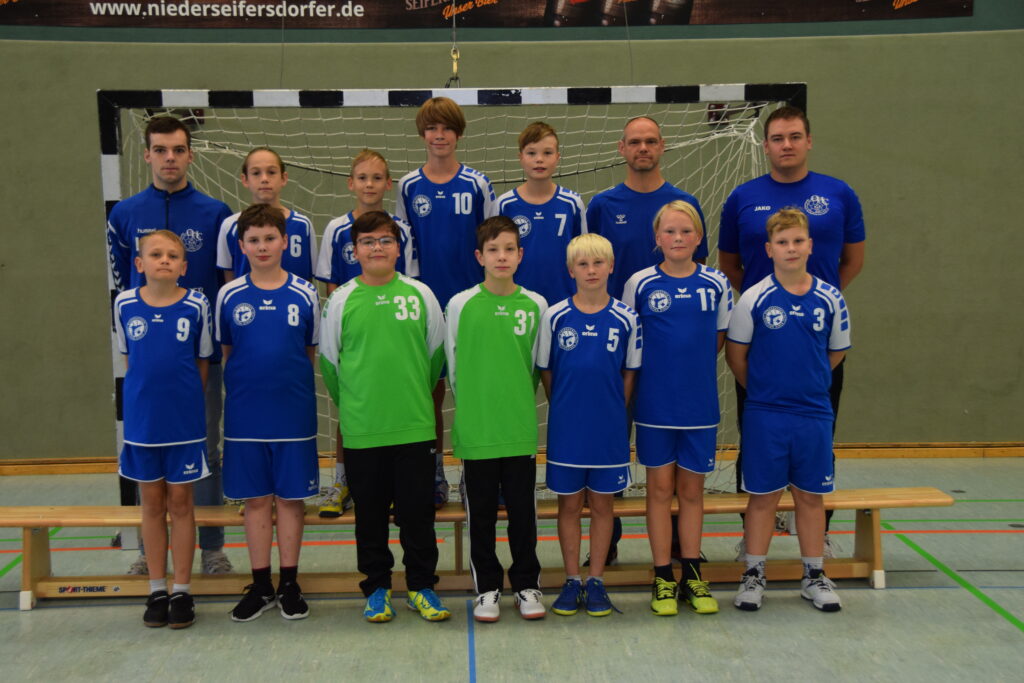 Mannschaftsbild der männlichen D-Jugend des OHC Bernstadts - Saison 2023/2024