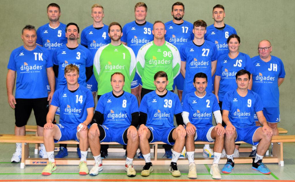 Mannschaftsbild der 1. Männer des OHC Bernstadts - Saison 2022/2023